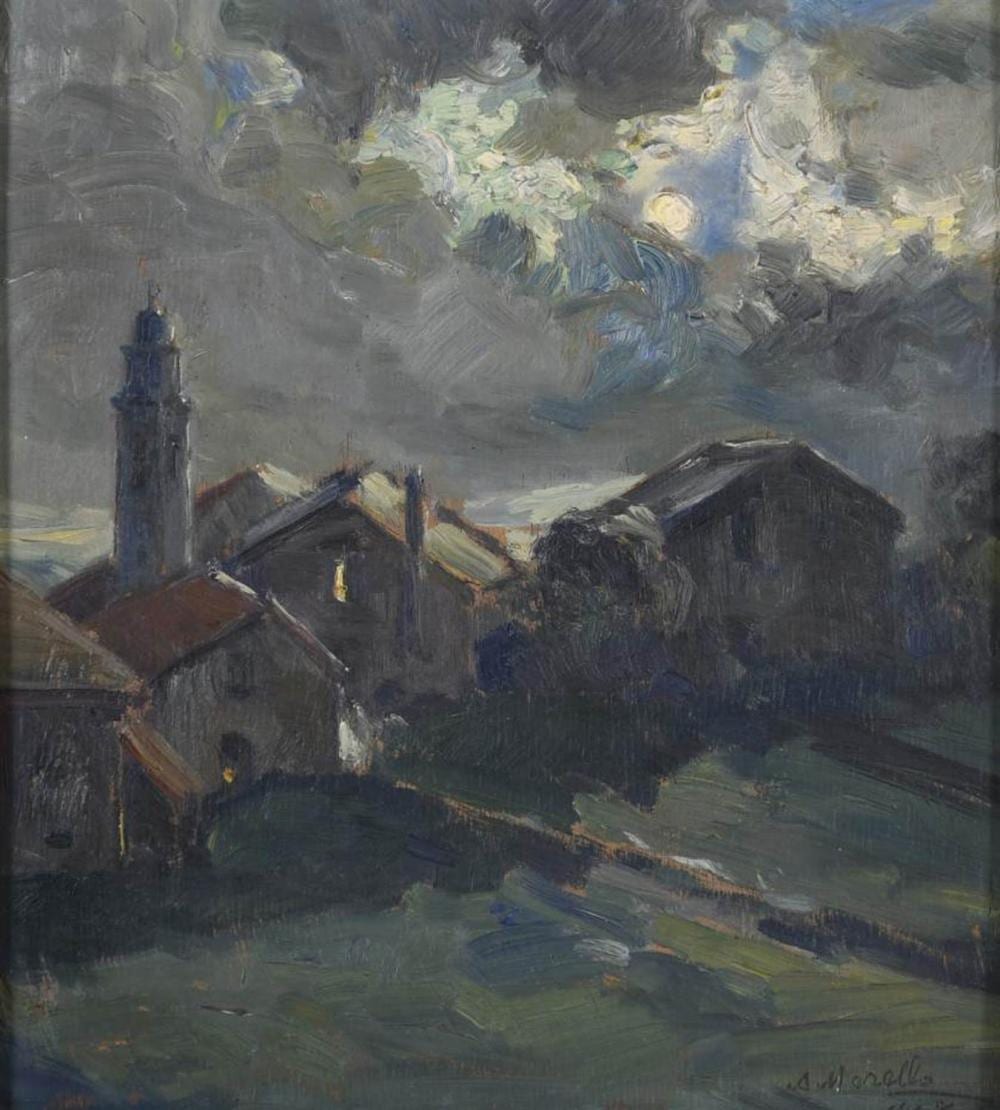 Amedeo Merello comparable auction result: amedeo merello 1890 1978 rural view 1918