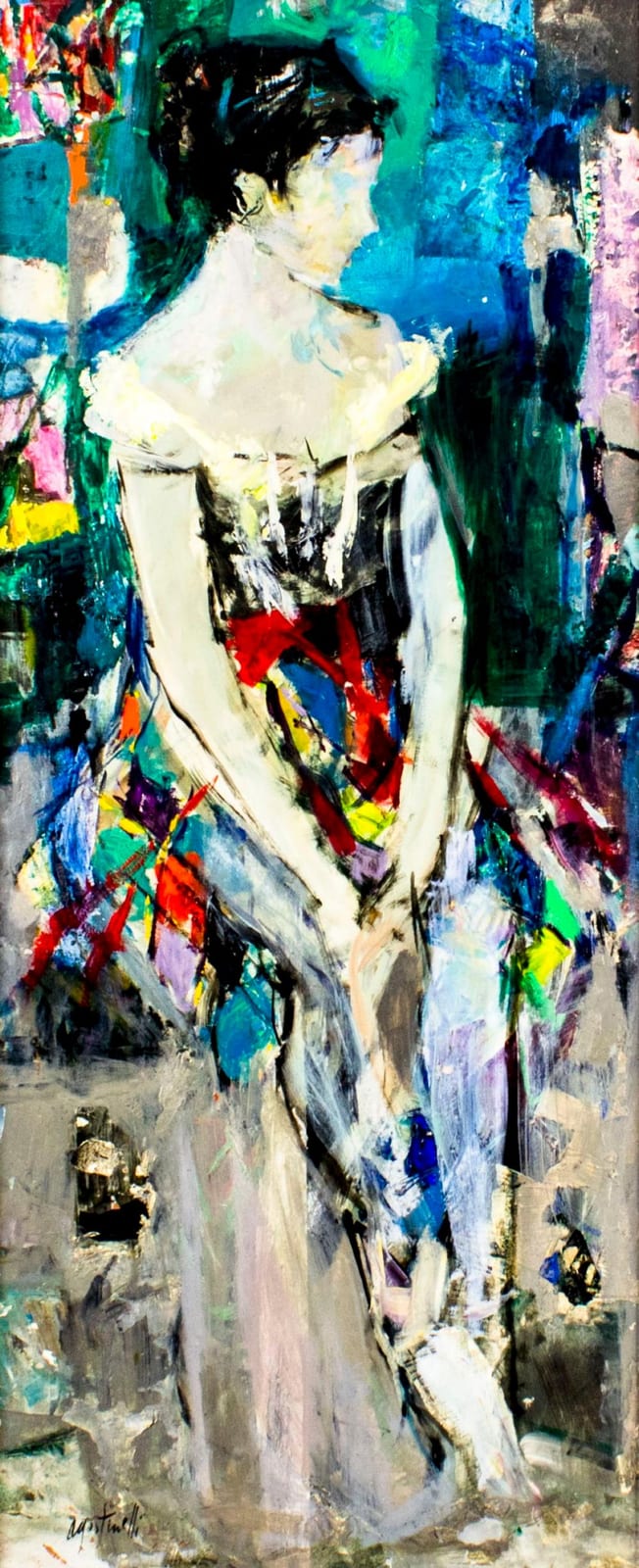 Mario Agostinelli comparable auction result: mario agostinelli ny 1915 2000 oil painting