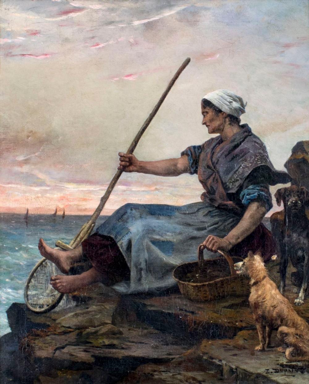edmond louis dupain french 1847 1933 oil painting antique · Broward Auction Gallery LLC · 2022-08-21 Edmond Louis Dupain comparable auction result: edmond louis dupain french 1847 1933 oil painting antique