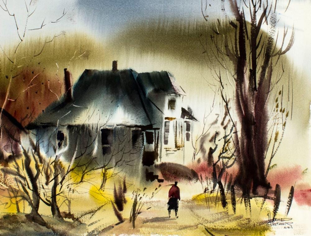 harold gretzner ca md 1902 1977 watercolor painting · Broward Auction Gallery LLC · 2022-08-21 Harold Gretzner comparable auction result: harold gretzner ca md 1902 1977 watercolor painting