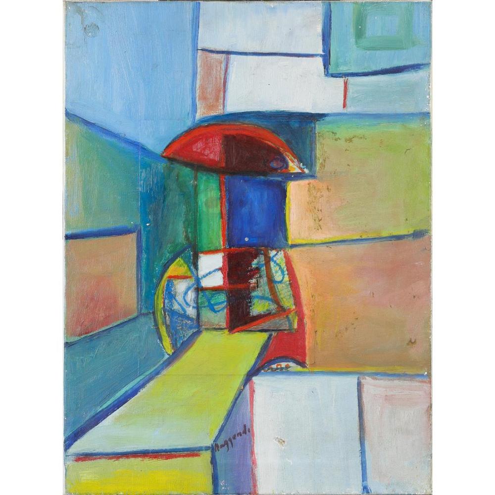 Francis Nnaggenda comparable auction result: painting attributed to francis nnaggenda