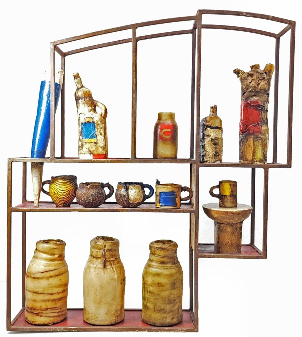Kris Cox comparable auction result: kris cox b 1951 metal wall art sculpture