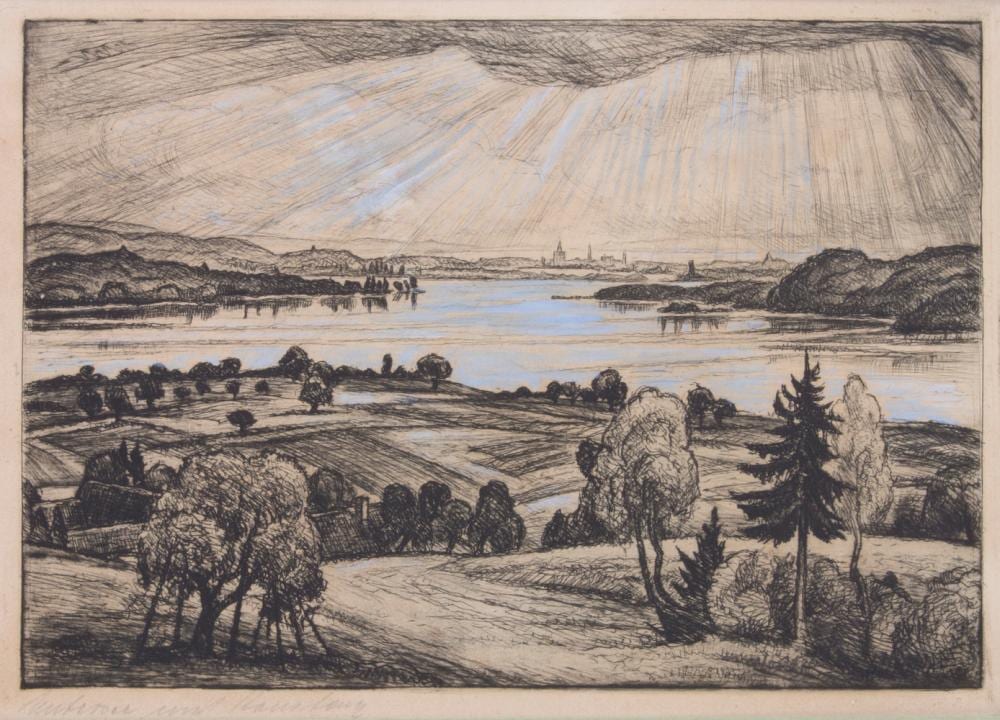 Walter Waentig comparable auction result: walter waentig 1881 1962 untersee mit konstanz the lower lake with constance