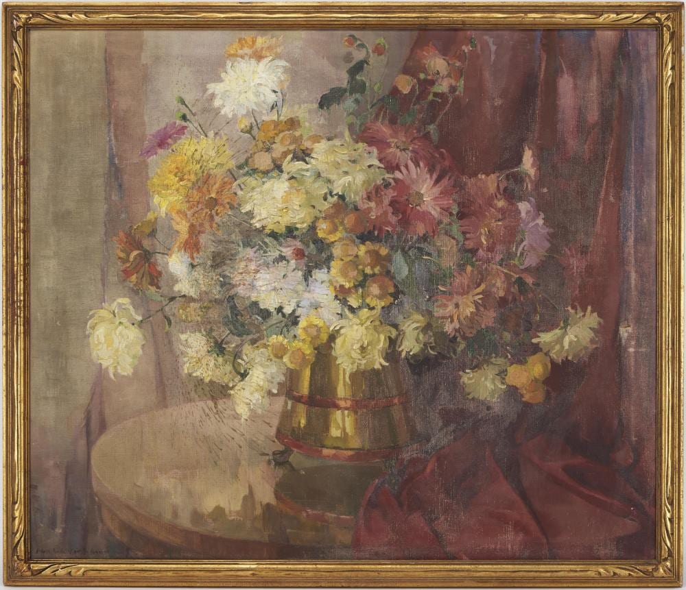 Nell Walker Warner comparable auction result: nell walker warner o c floral still life painting
