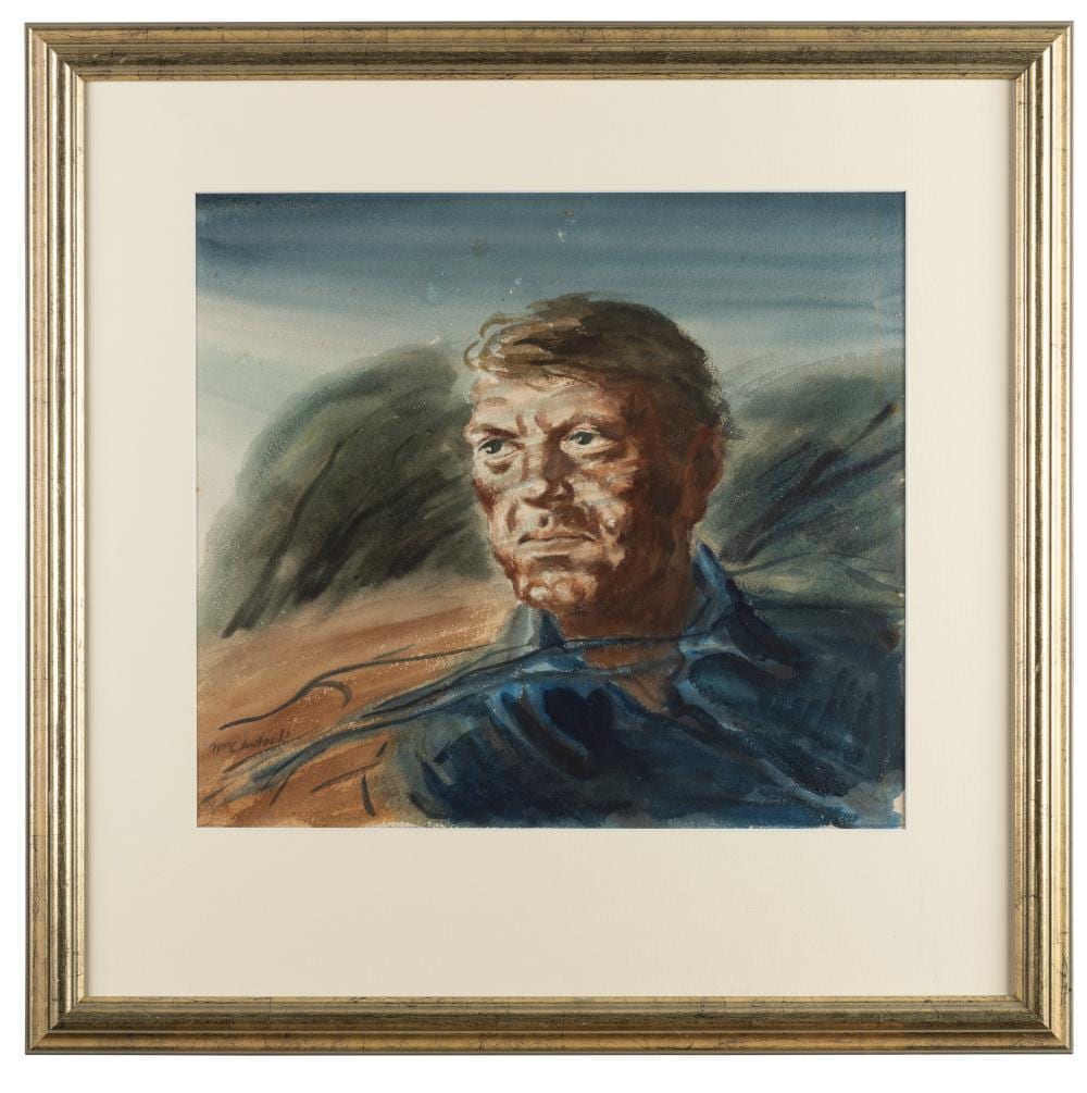 herbert mcclintock 1906 1985 portrait in blue · Gibson's · 2022-06-20 Herbert McClintock comparable auction result: herbert mcclintock 1906 1985 portrait in blue