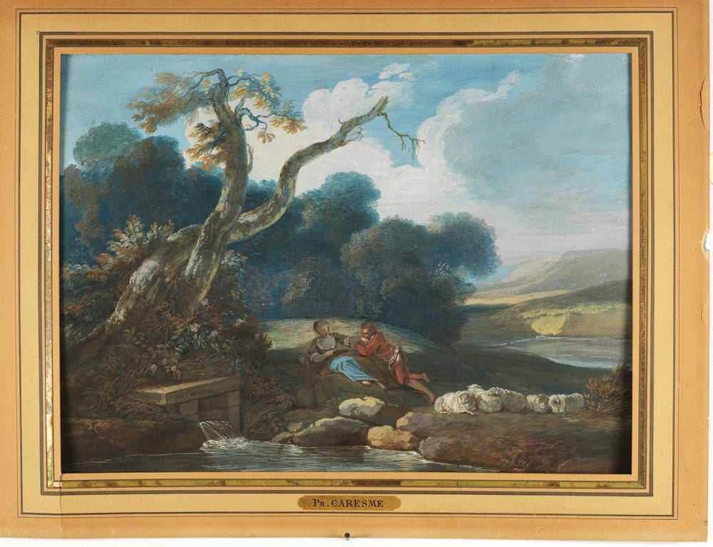 jacques philippe caresme paris 1734 1796 pastorale au pied source · Pierre Bergé & Associés · 2022-06-24 Jacques-Philippe Caresme comparable auction result: jacques philippe caresme paris 1734 1796 pastorale au pied source