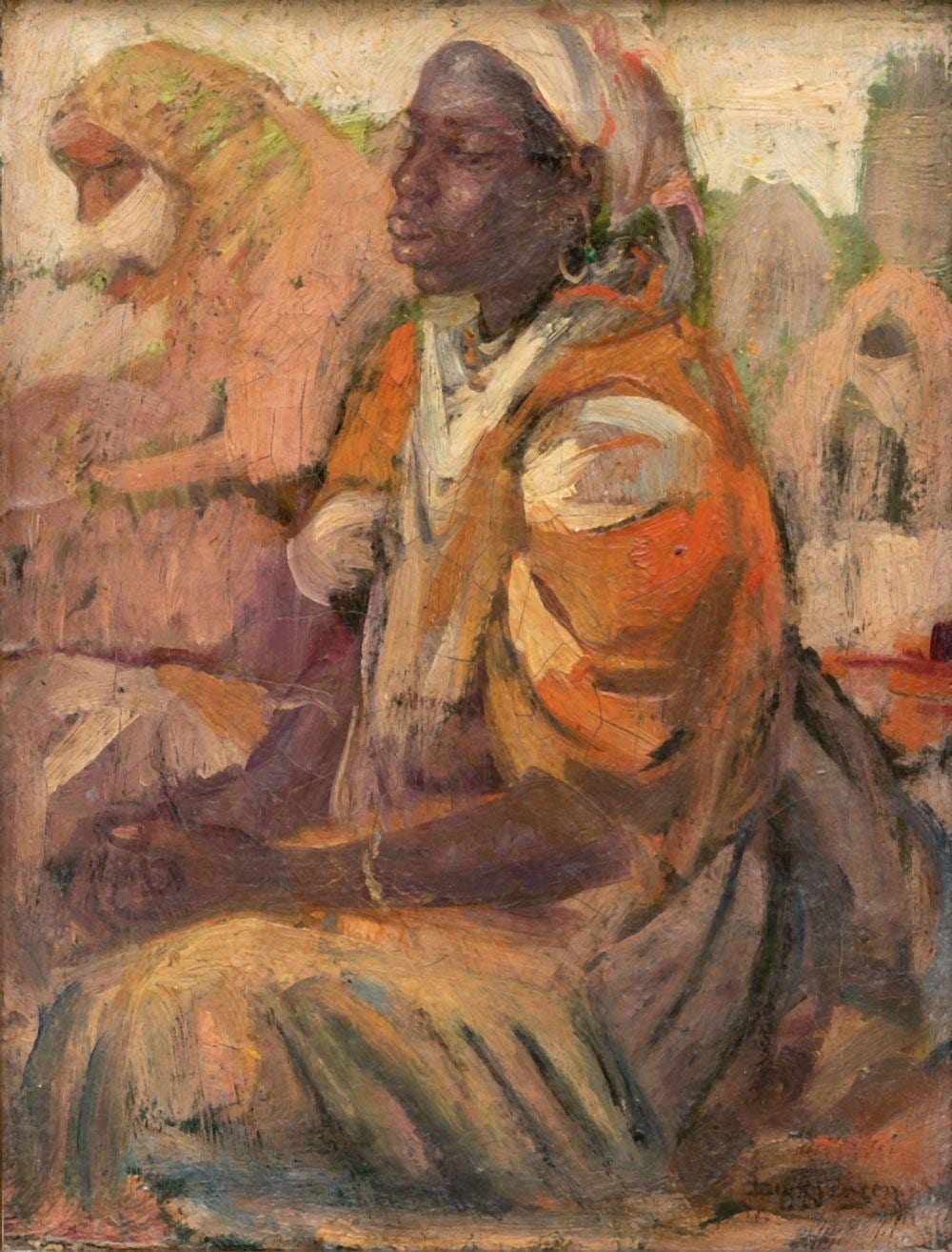 Dirk Jansen comparable auction result: dirk jansen 1878 1952 zittende afrikaanse vrouwen