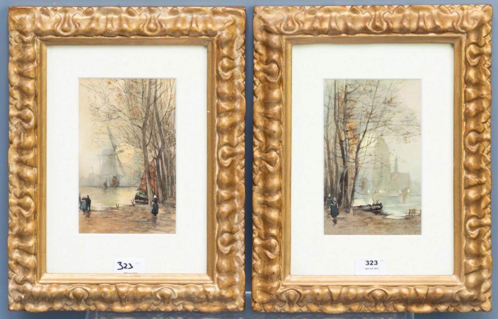 Hans De Jong comparable auction result: hans de jong 1938 twee hollandse landschapjes
