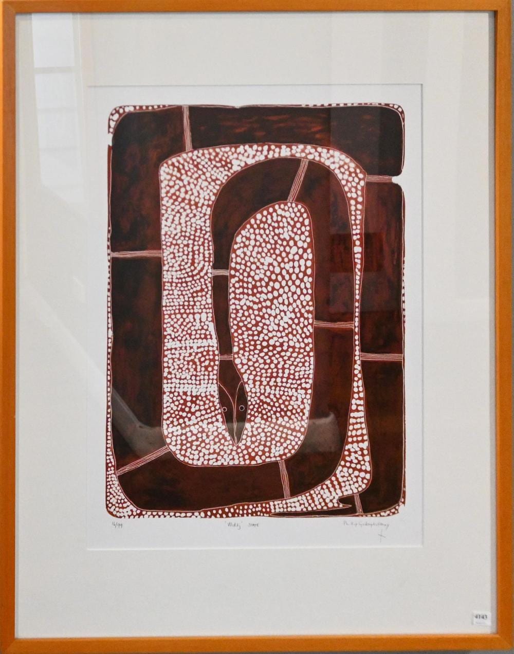 PHILIP GUDTHAYKUDTHAY comparable auction result: philip gudthaykudthay widitj state lithograph ed 16 99 59 x 43cm framed 93 5 x 73cm provenance the national australia bank ar