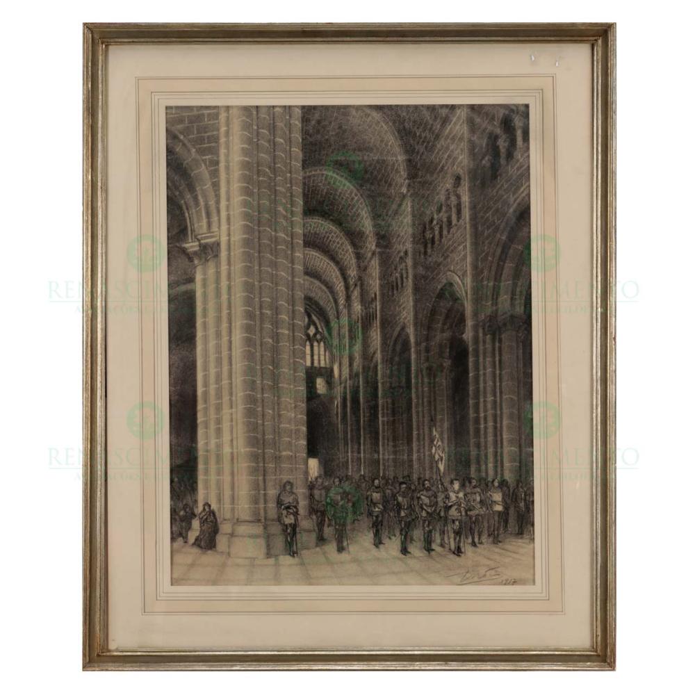 Simao César Dórdio Gomes comparable auction result: d rdio gomes 1890 1976 interior from monastery