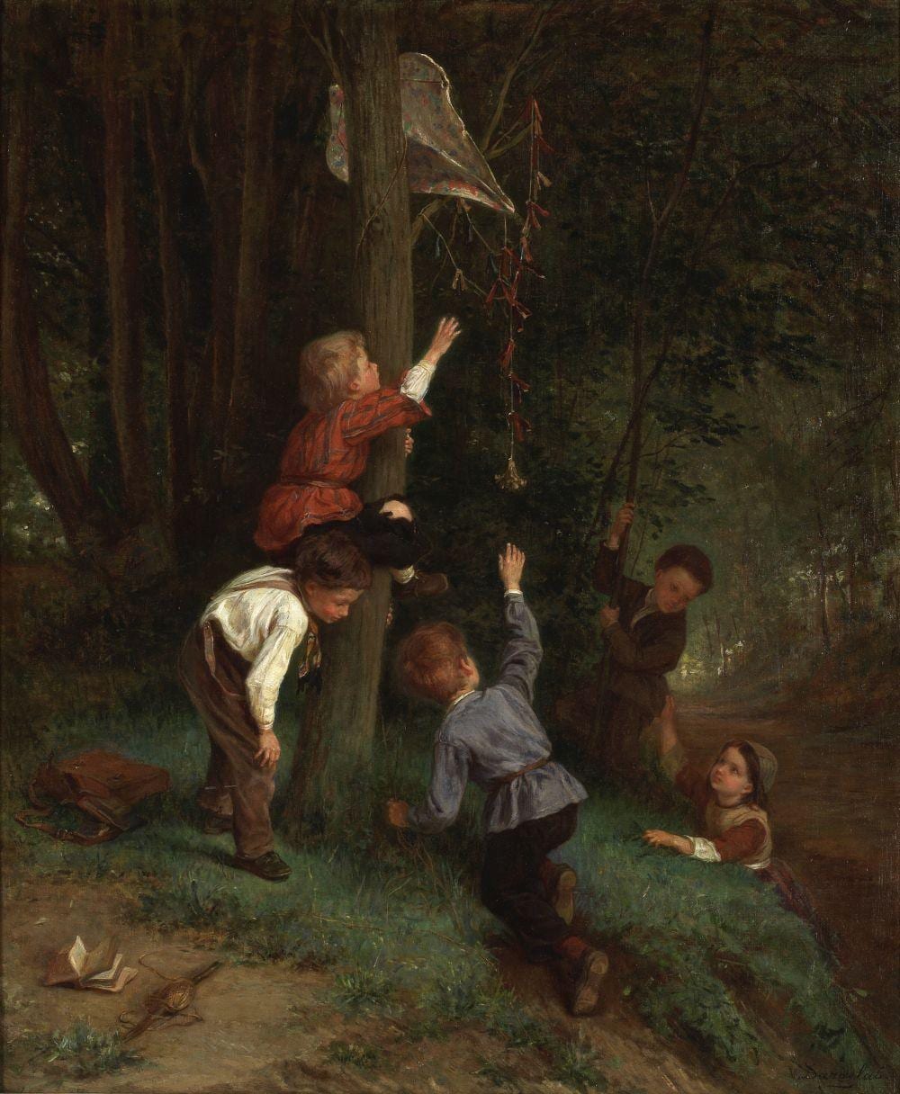 André-Henri Dargelas comparable auction result: andre henri dargelas french 1828 1903 the lost kite