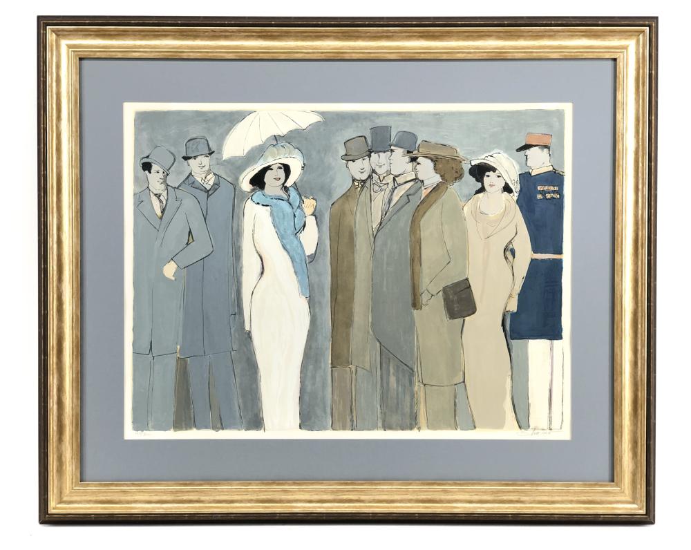 Auction comp thumbnail for DAVID SCHNEUER "PARASOL" SIGNED LIMITED EDITION PRINT (Bradford's, Lot 4196)