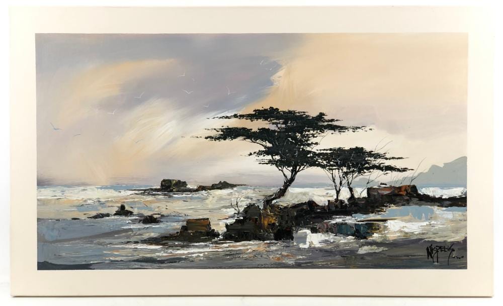 michael nisperos seascape oil on canvas · Bradford's · 2022-07-24 Michael Nisperos comparable auction result: michael nisperos seascape oil on canvas