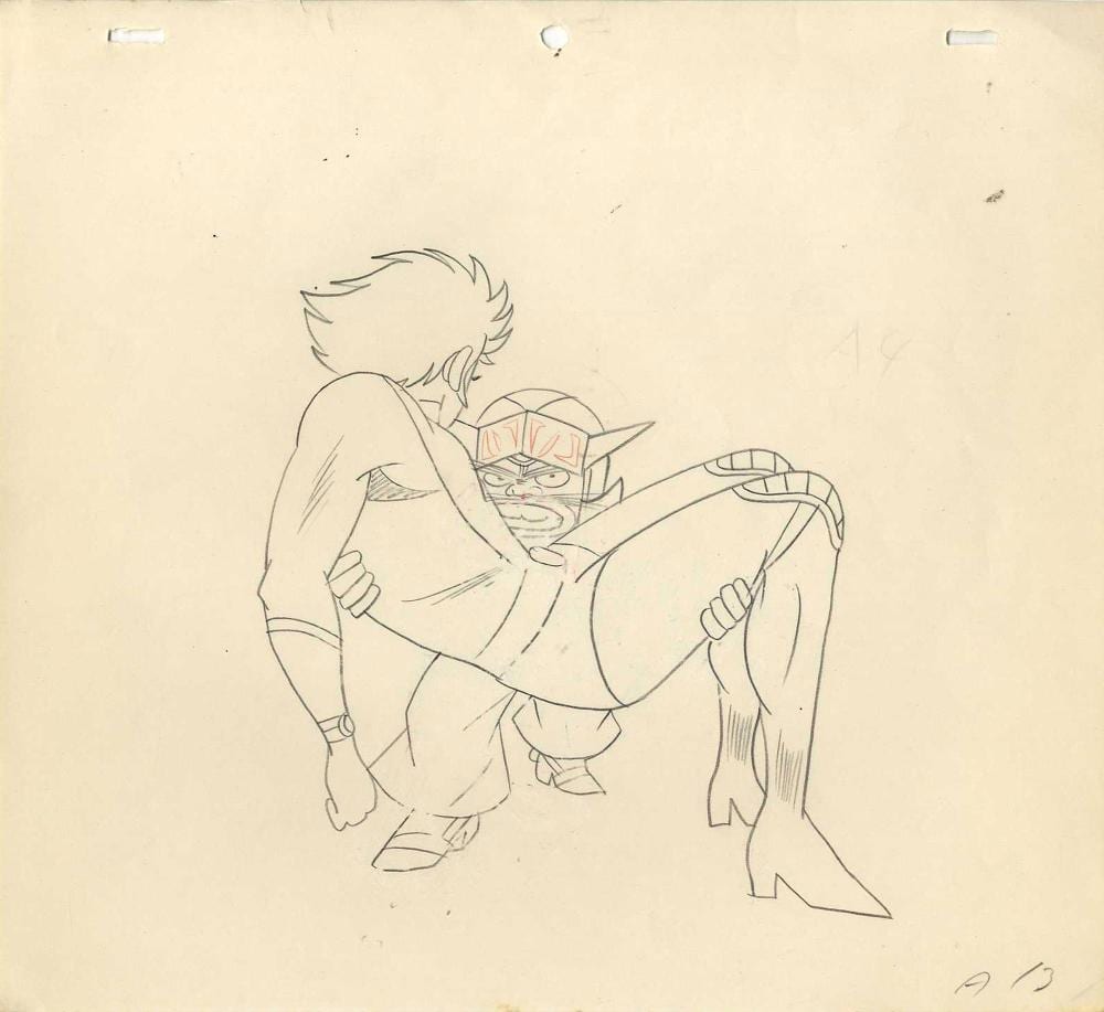 Go Nagai comparable auction result: go nagai shingo araki goldorak