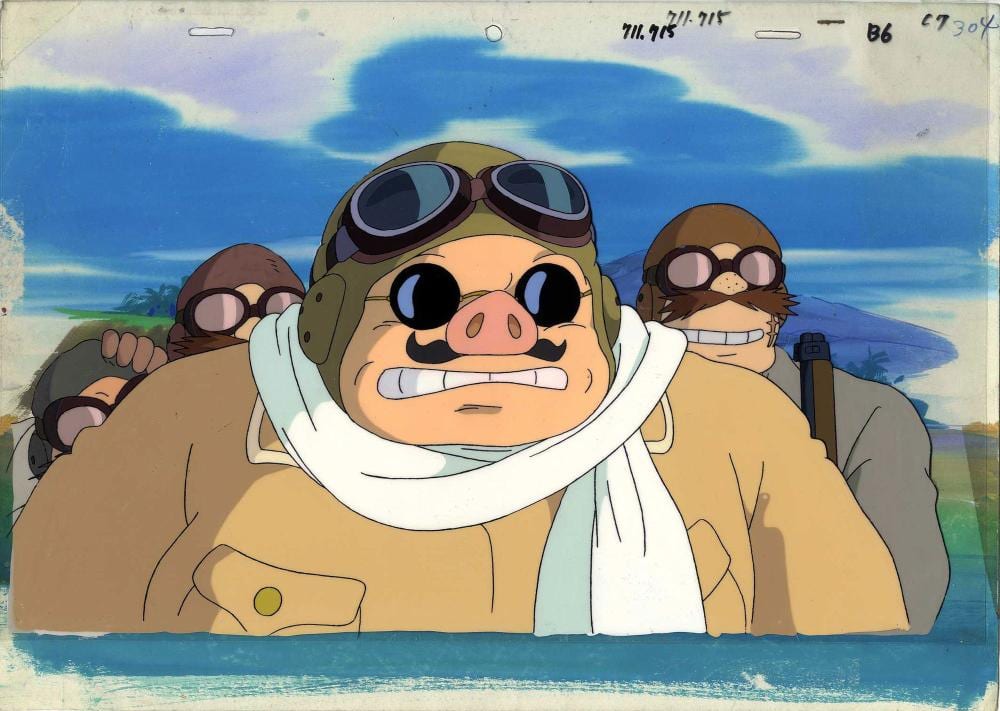 Hayao Miyazaki comparable auction result: hayao miyazaki porco rosso