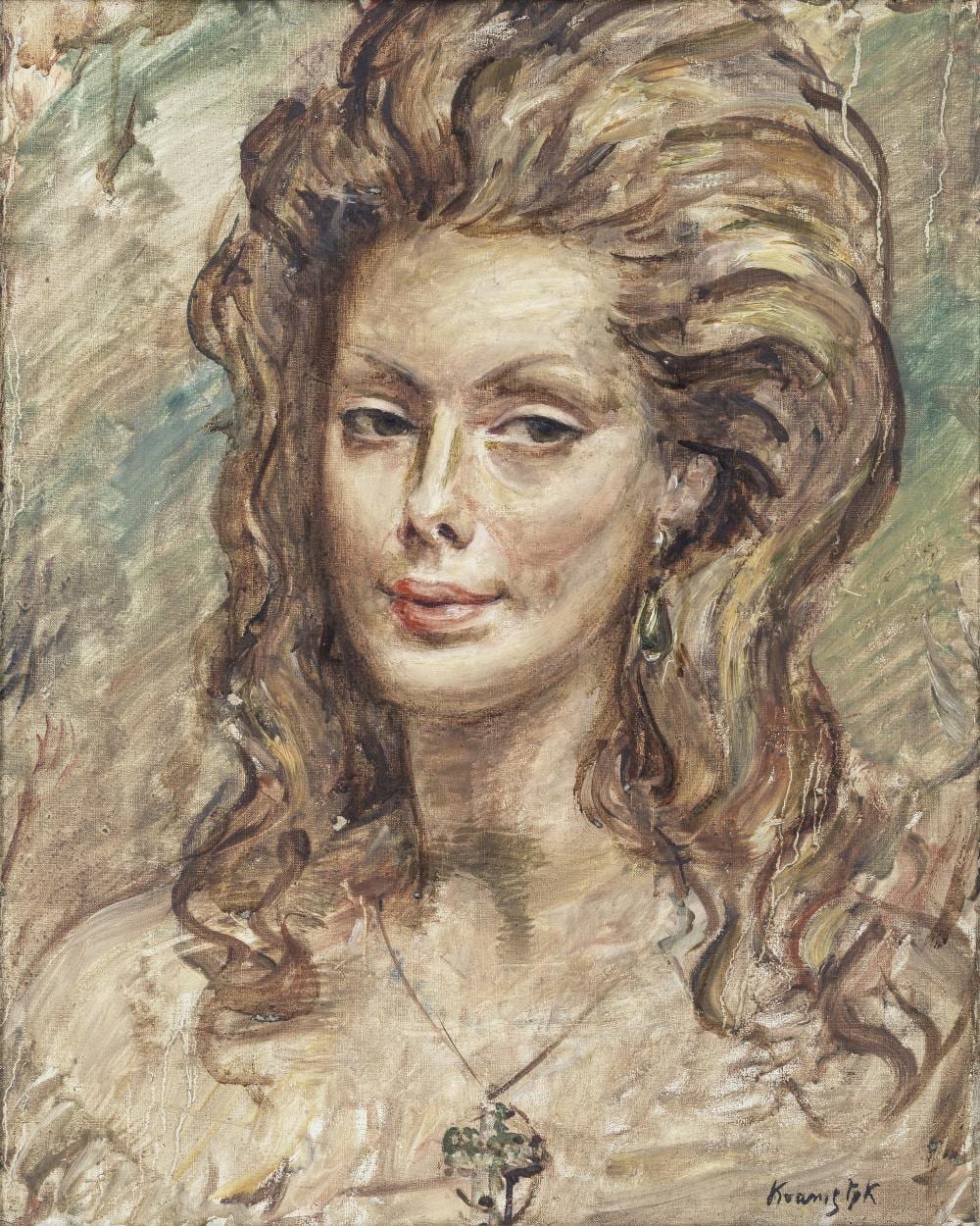 Roman Kramsztyk comparable auction result: roman kramsztyk polish 1885 1942 portrait of biala murzynka