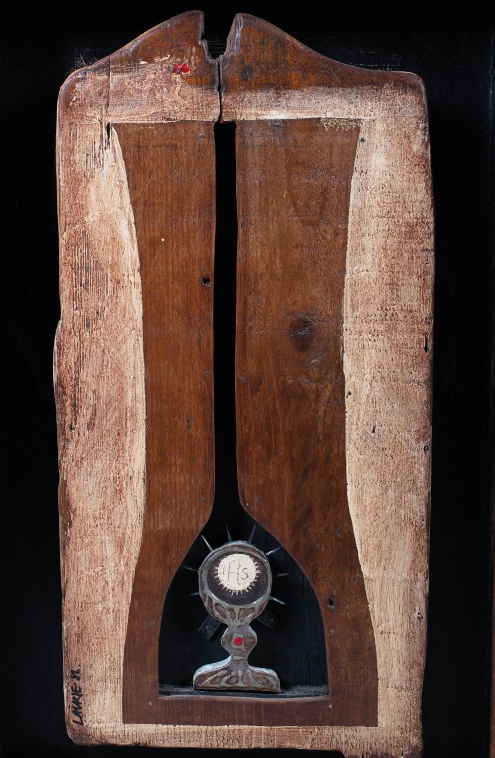 Simon Laurie comparable auction result: simon laurie british b 1964 in search of the grail 1986 mixed media and collage on panel undefined frame 21 1 4 x 13 1 4 in 53 98 x 33 66 cm
