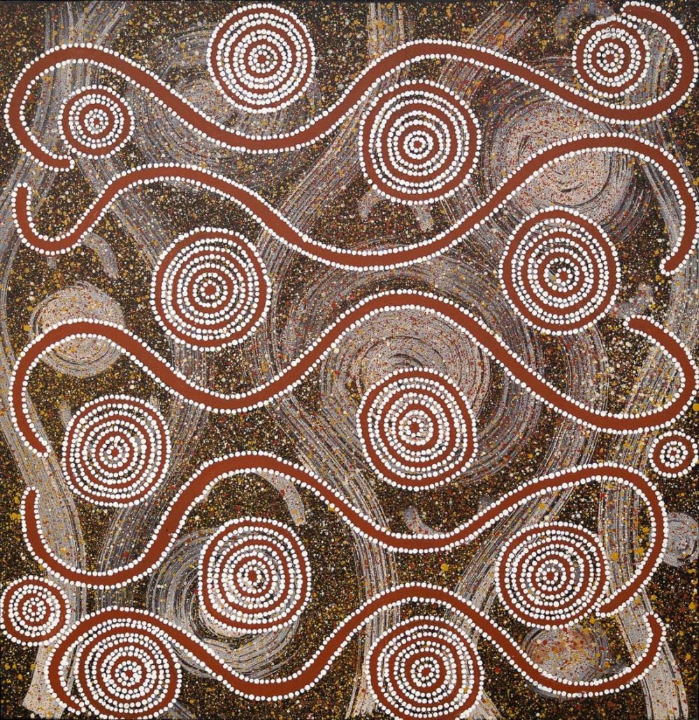 Maureen Hudson Nampitjinpa comparable auction result: maureen hudson nampitjinpa untitled
