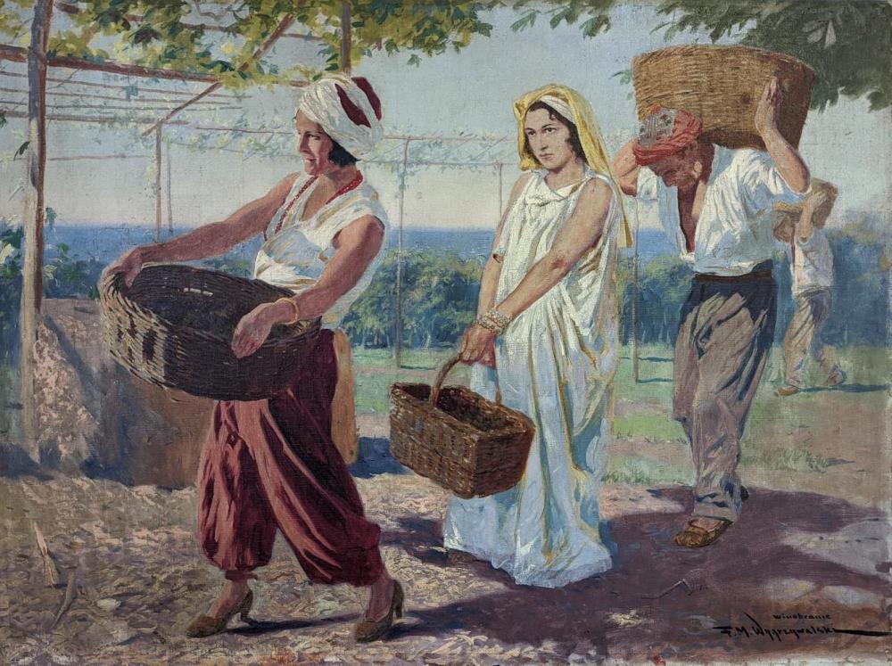 Feliks Wygrzywalski comparable auction result: feliks michal wygrzywalski 1875 1944 grape harvest