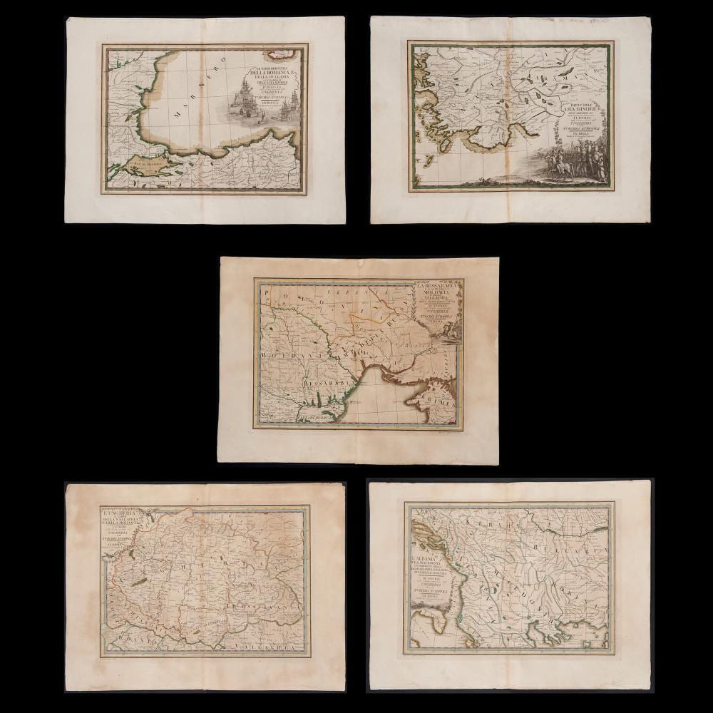 Giovanni Maria Cassini comparable auction result: giovanni maria cassini venice 1745 rome 1824 carta generale dell ungheria e della turchia europea rome 1788