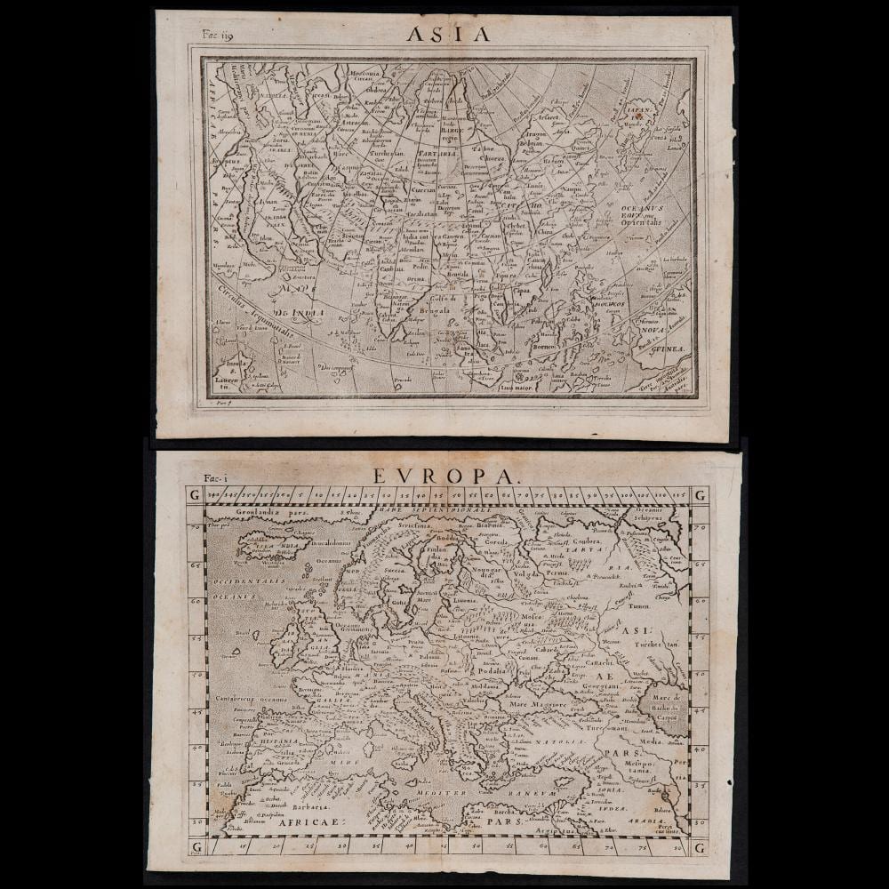 giacomo gastaldi villafranca piemonte ca 1500 venice 1566 pair of important ptolemaic maps of europe and asia italy 16th century · Telearte · 2022-07-07 Giacomo Gastaldi comparable auction result: giacomo gastaldi villafranca piemonte ca 1500 venice 1566 pair of important ptolemaic maps of europe and asia italy 16th century