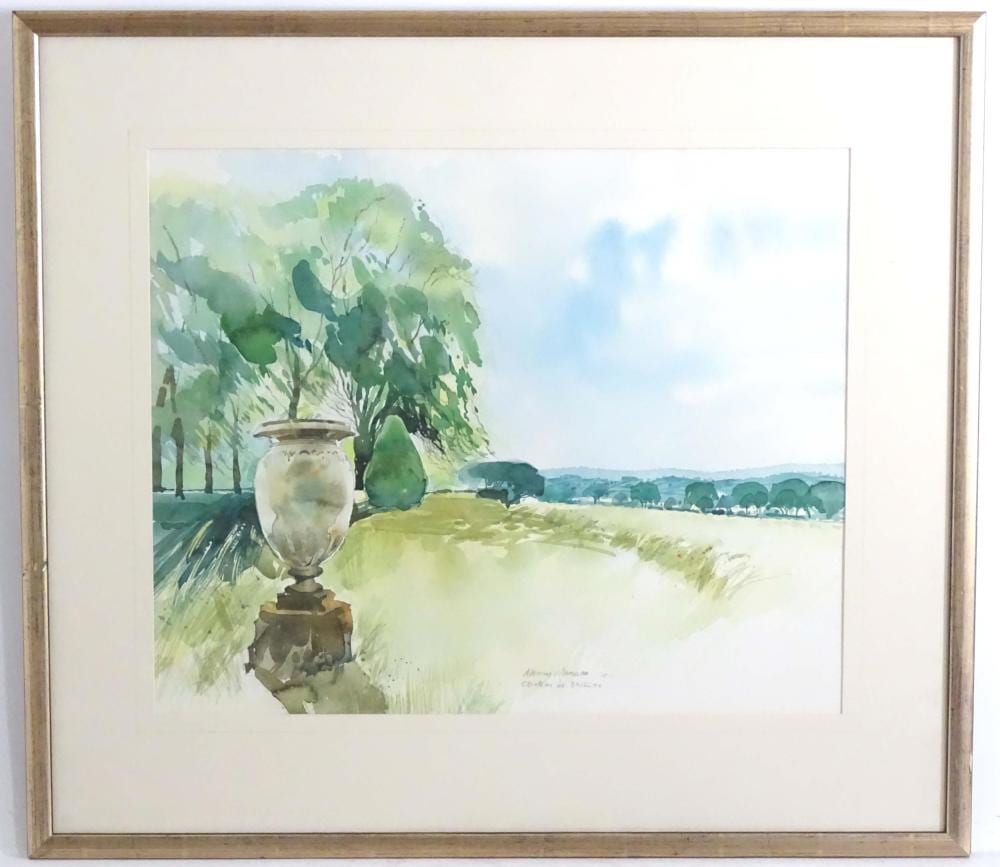 Albany Wiseman comparable auction result: albany wiseman 1930 2021 watercolour chateau d
