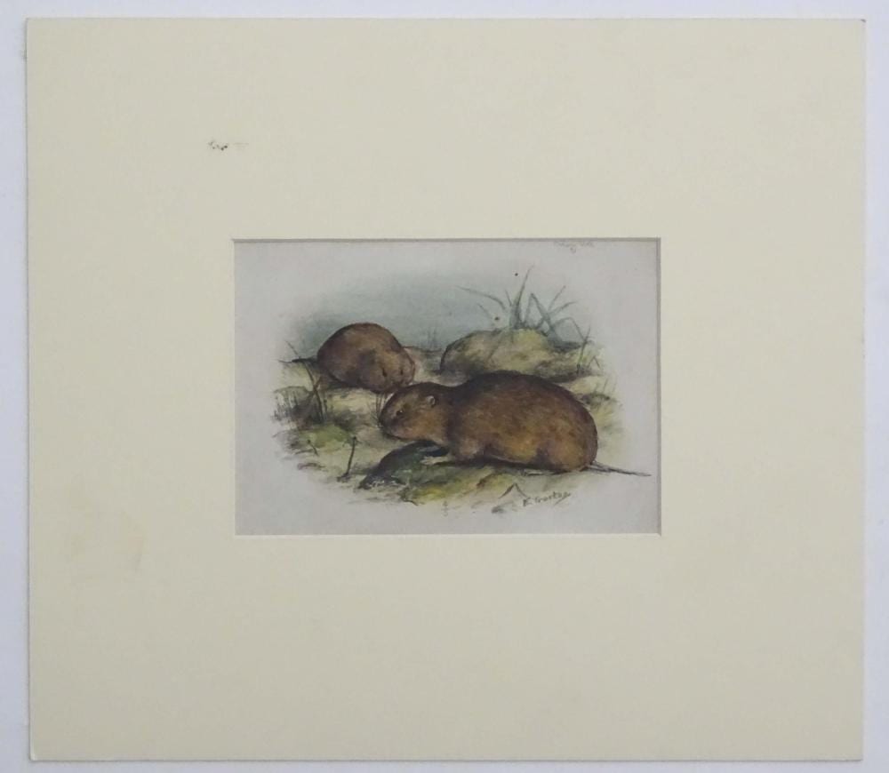 Eric Gorton comparable auction result: eric gorton 20th century watercolour and ink or