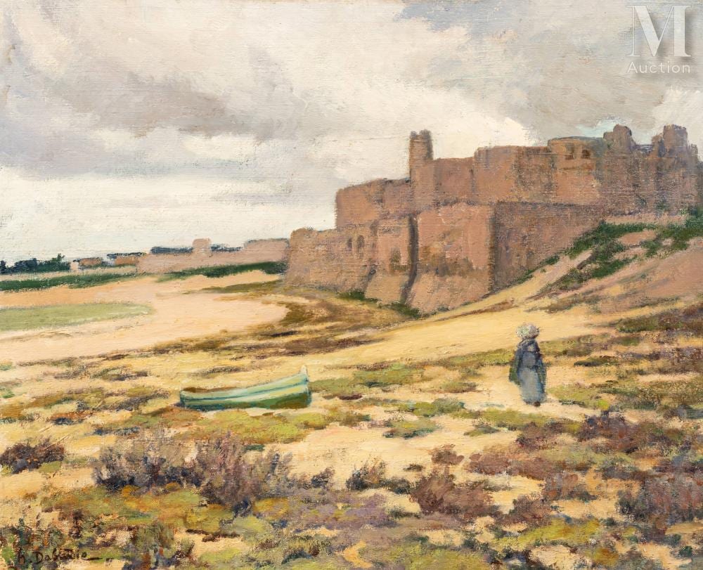 Henri Célestin Louis Dabadie comparable auction result: henri dabadie paris 1867 tunis 1949 plage et ribat de monastir