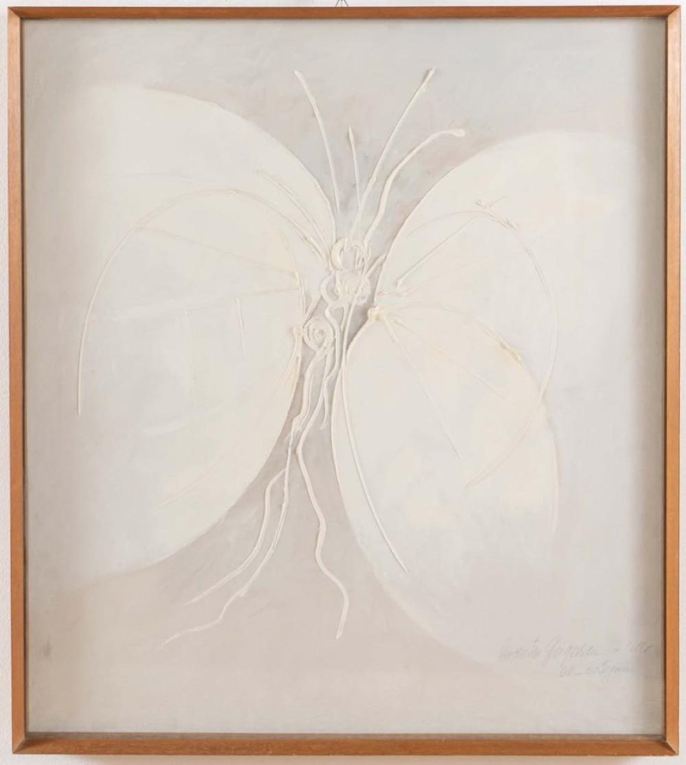 Vincentiu Grigorescu comparable auction result: vincentiu grigorescu bucarest 1923 castelnuovo magra 2012 butterfly 1968