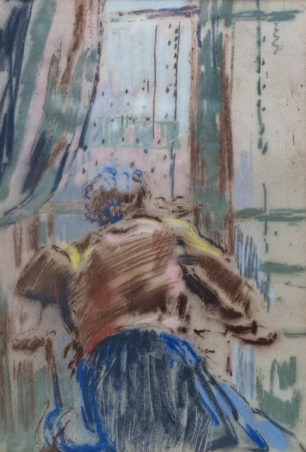 Kenneth Green comparable auction result: kenneth green 1905 1986 une femme sa fen tre 1950
