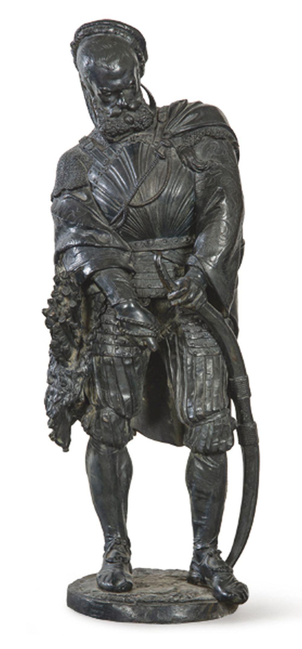 Guillaume Deniere comparable auction result: guillaume deniere france 1815 1903 renaissance archer s xix patinated bronze sculpture signed height 62 cm