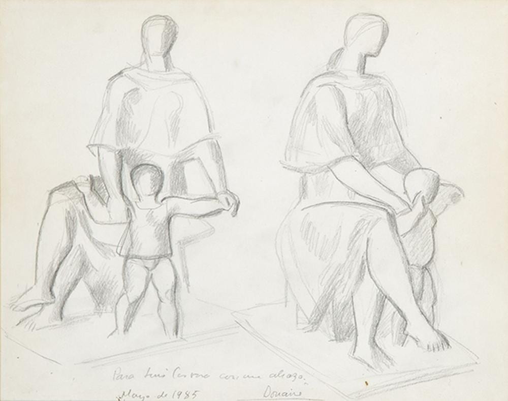 Joaquín García Donaire comparable auction result: joaqu n garc a donaire sketches for sculpture