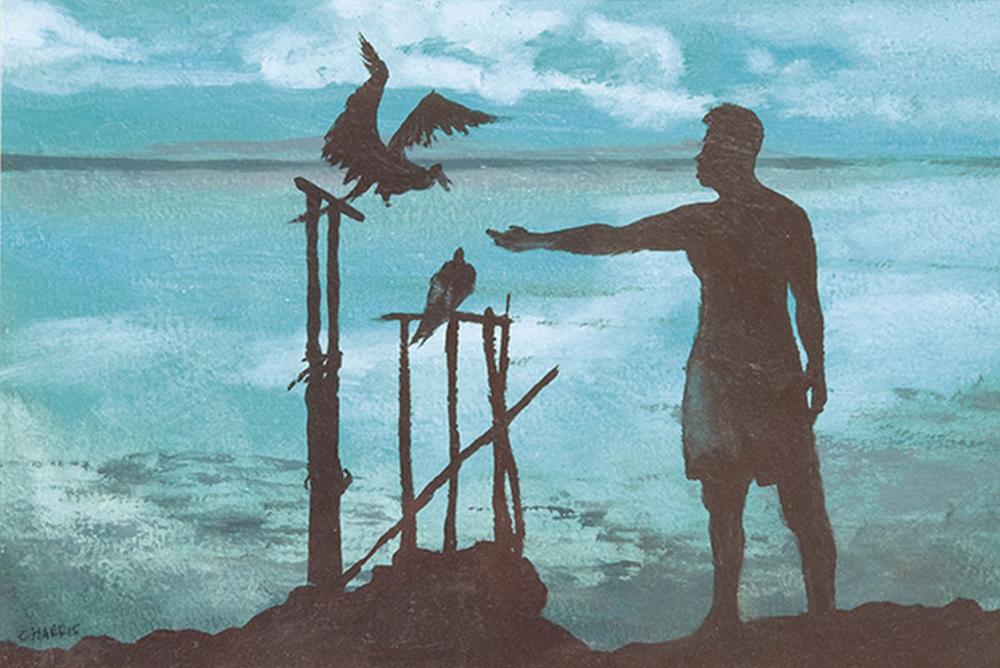 Angel Mateo Charris comparable auction result: angel mateo charris the bird tamer