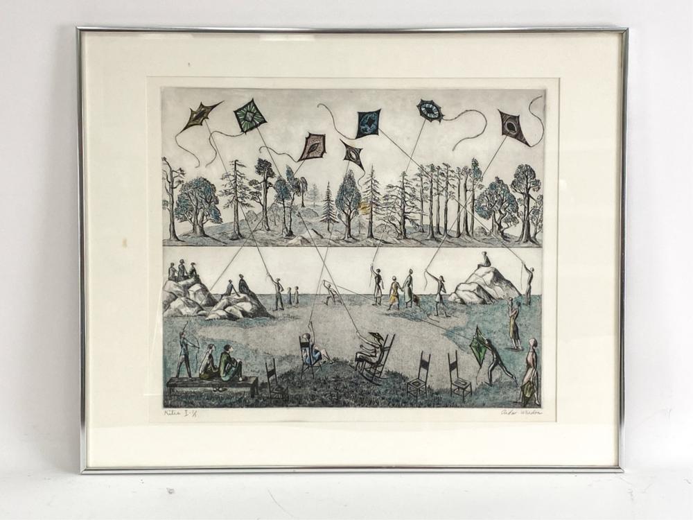 Aida Whedon comparable auction result: aida whedon 1915 1993 color etching