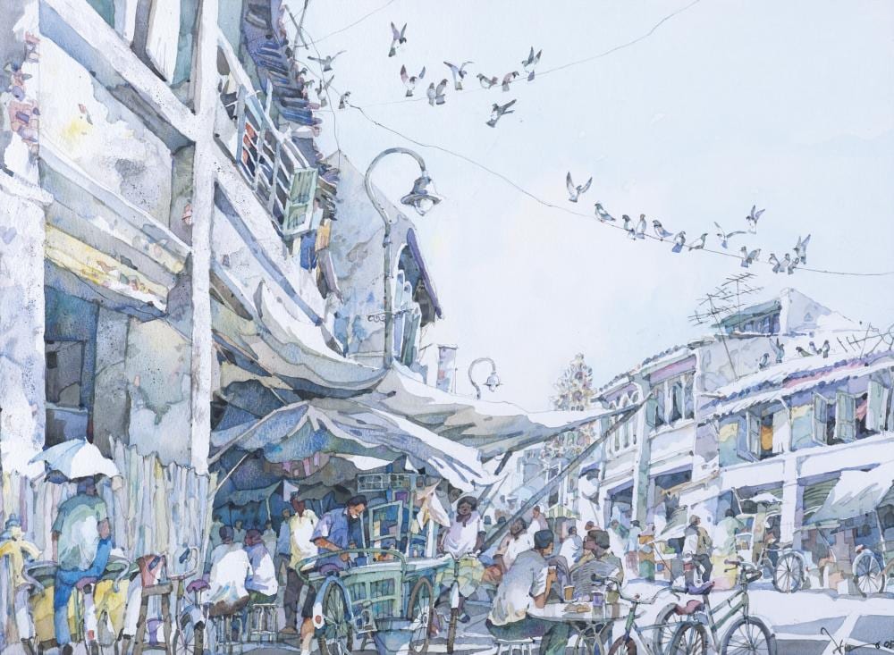 alex leong b penang 1969 transfer road roti canai stall penang 2005 · Henry Butcher Art Auctioneers · 2022-07-17 Alex Leong comparable auction result: alex leong b penang 1969 transfer road roti canai stall penang 2005