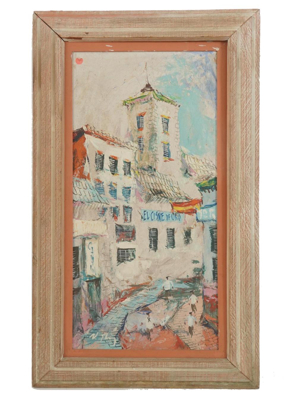 ALBERTO RUIZ VELA MEXICAN MIXED MEDIA PAINTING sold by Antique Arena Inc, lot 113 — auction record photograph