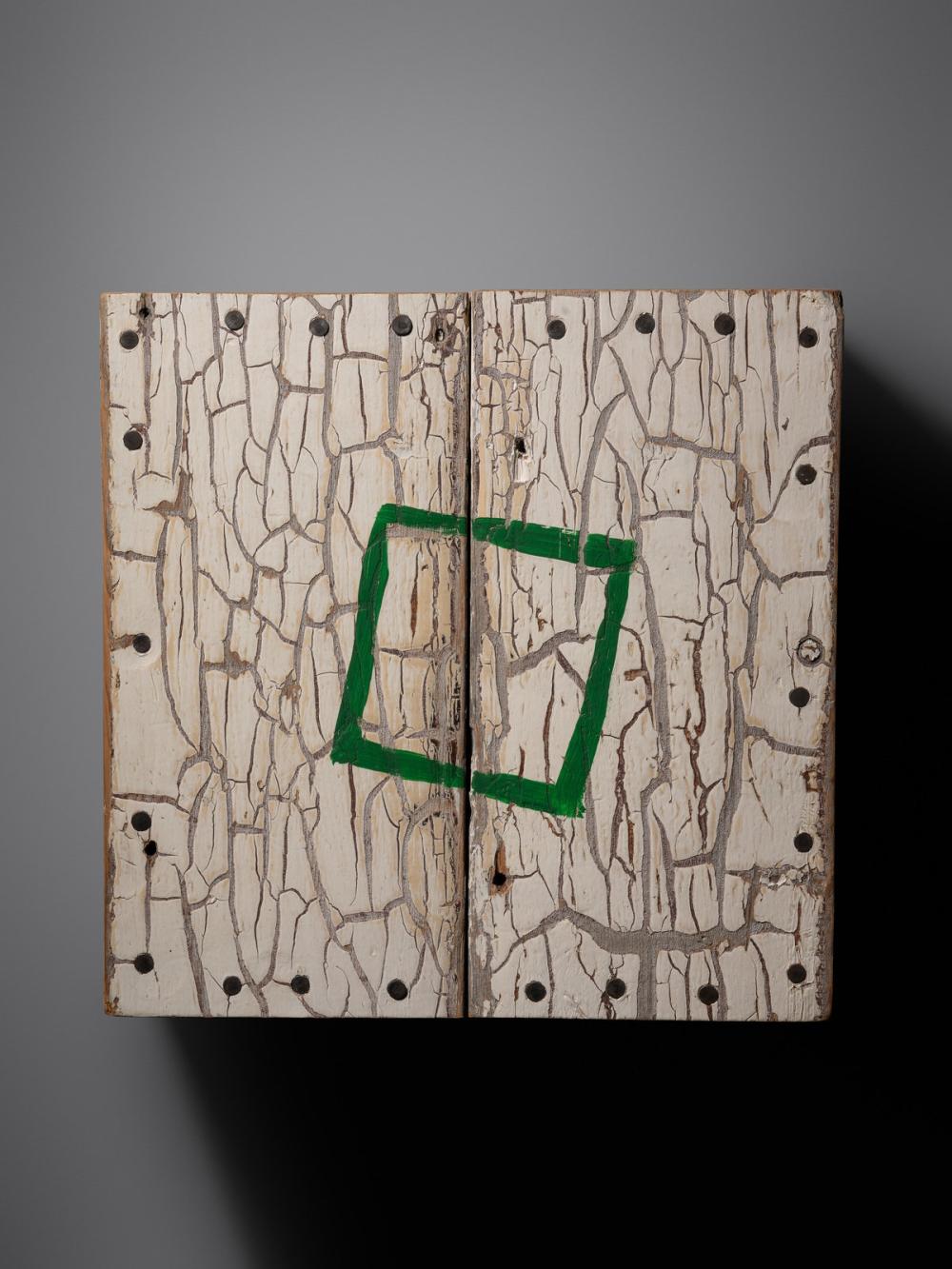Stuart Arends comparable auction result: stuart arends american b 1950 box with floating square 1987
