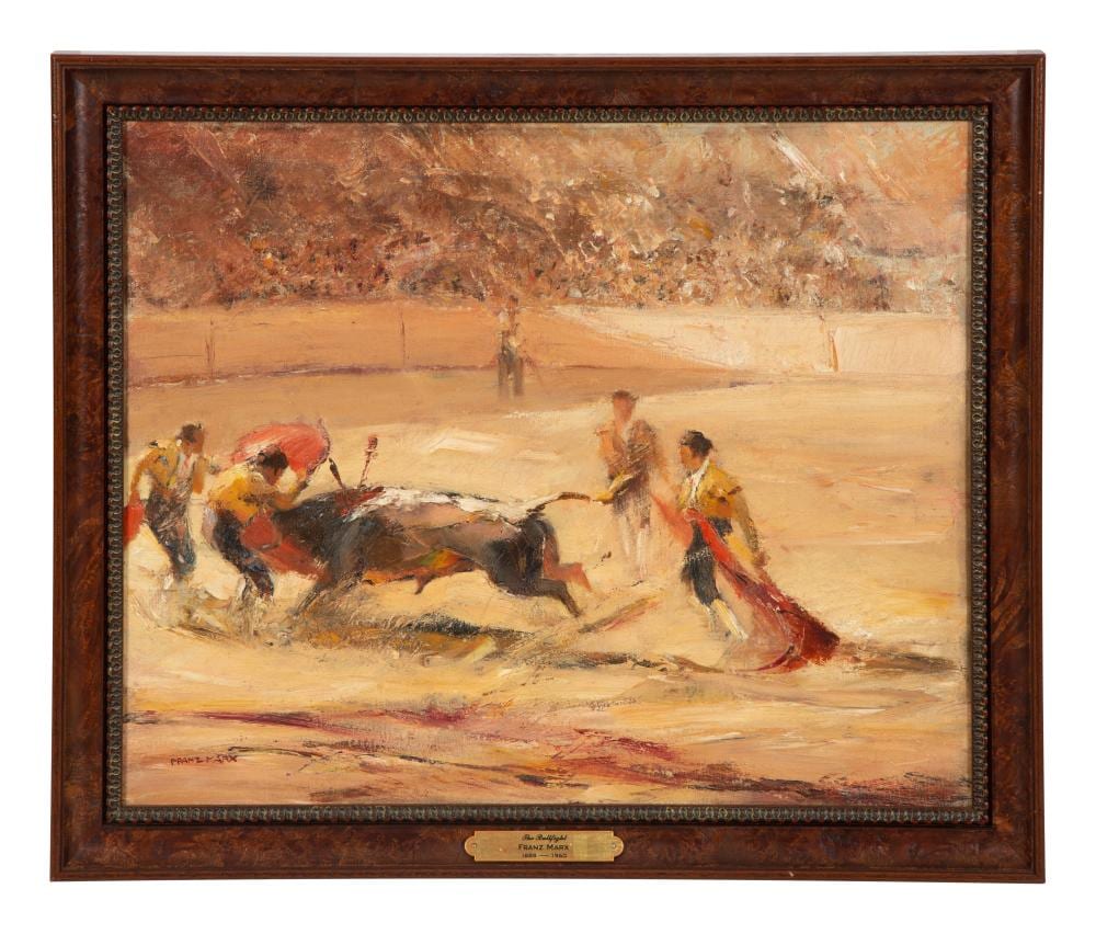 Franz Marx comparable auction result: franz marx german 1889 1960 the bullfight