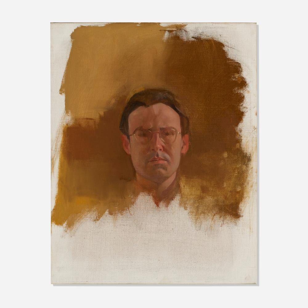 Lennart Anderson comparable auction result: lennart anderson portrait of eugene a carroll