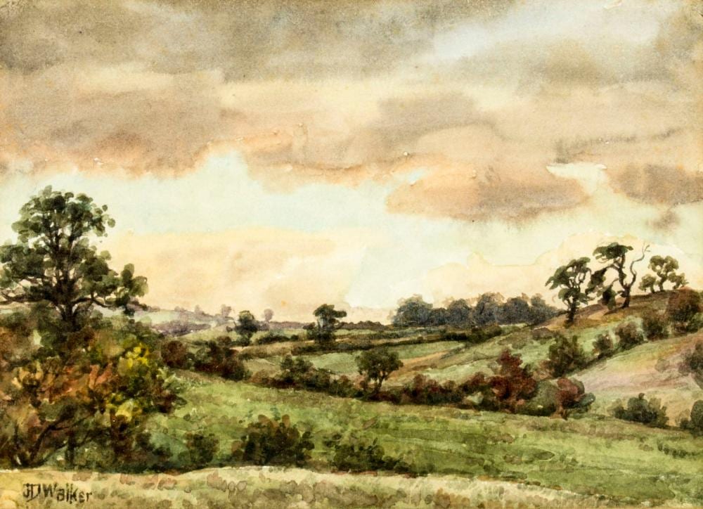John Dobby Walker comparable auction result: john dobby walker uk 1863 1925 watercolor painting antique