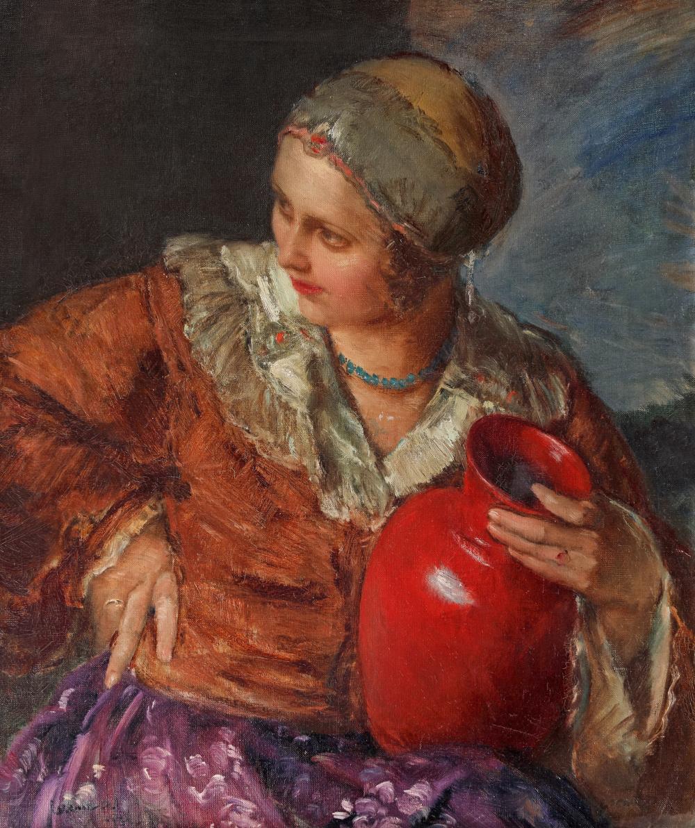János Czencz comparable auction result: j nos czencz returning from the river