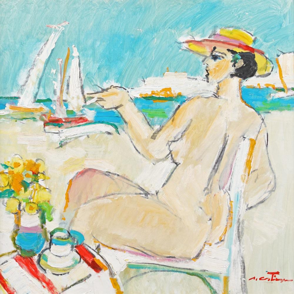 Augustin Costinescu comparable auction result: augustin costinescu at the beach
