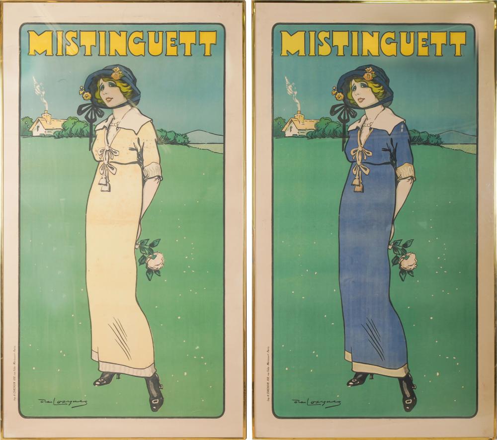 Daniel de Losques comparable auction result: daniel de losques 1880 1915 mistinguett two posters