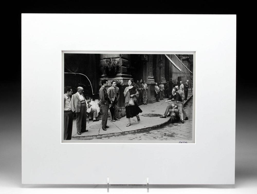 Signed Ruth Orkin Photo "American Girl in Italy" (1951) sold by Artemis Fine Arts, lot 186 — auction record photograph