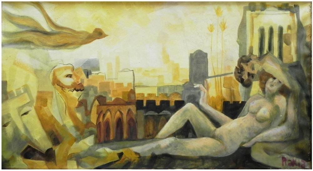 david rakia israeli b austria 1928 2012 · Yair Art Gallery · 2022-07-09 David Rakia comparable auction result: david rakia israeli b austria 1928 2012