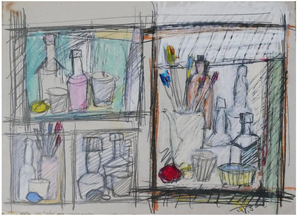 Yitzhak Adi comparable auction result: itzik adi israeli 1940 1998