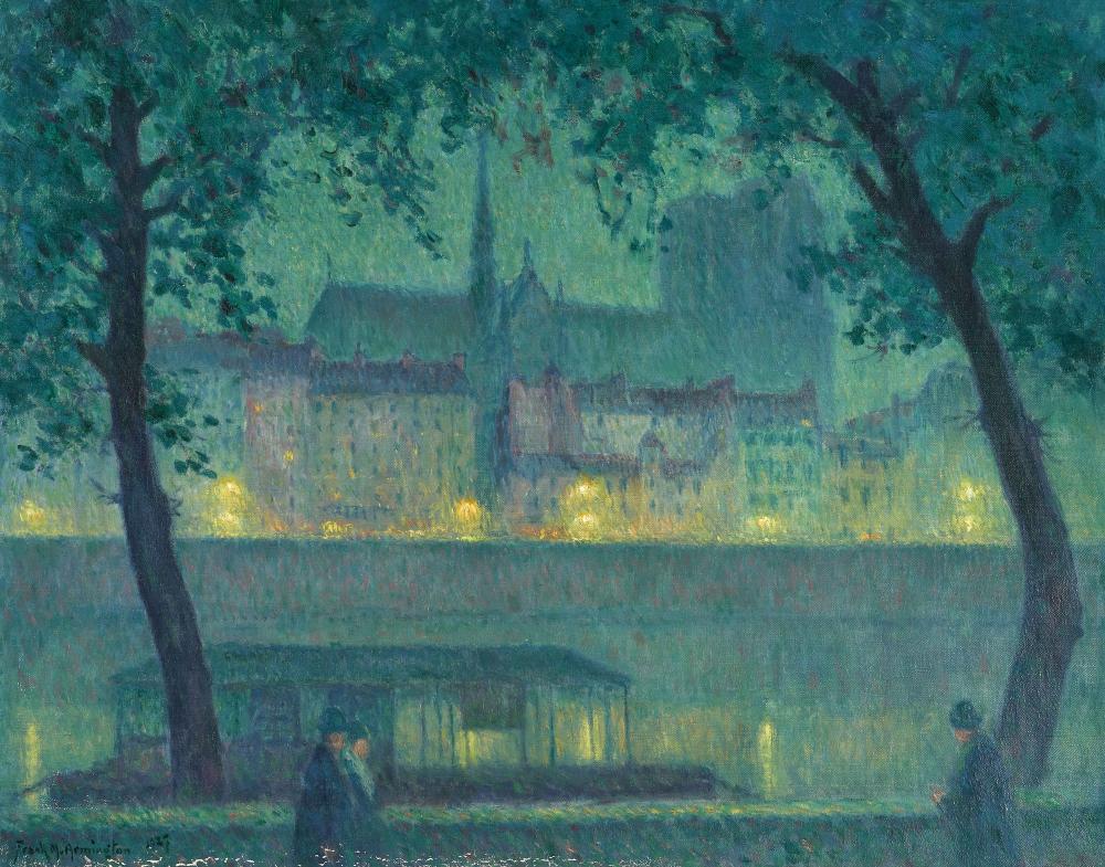 Frank Milton Armington comparable auction result: frank milton armington canadian 1876 1941 quai aux fleurs paris 29 x 36 1 4in 73 7 x 92 1cm