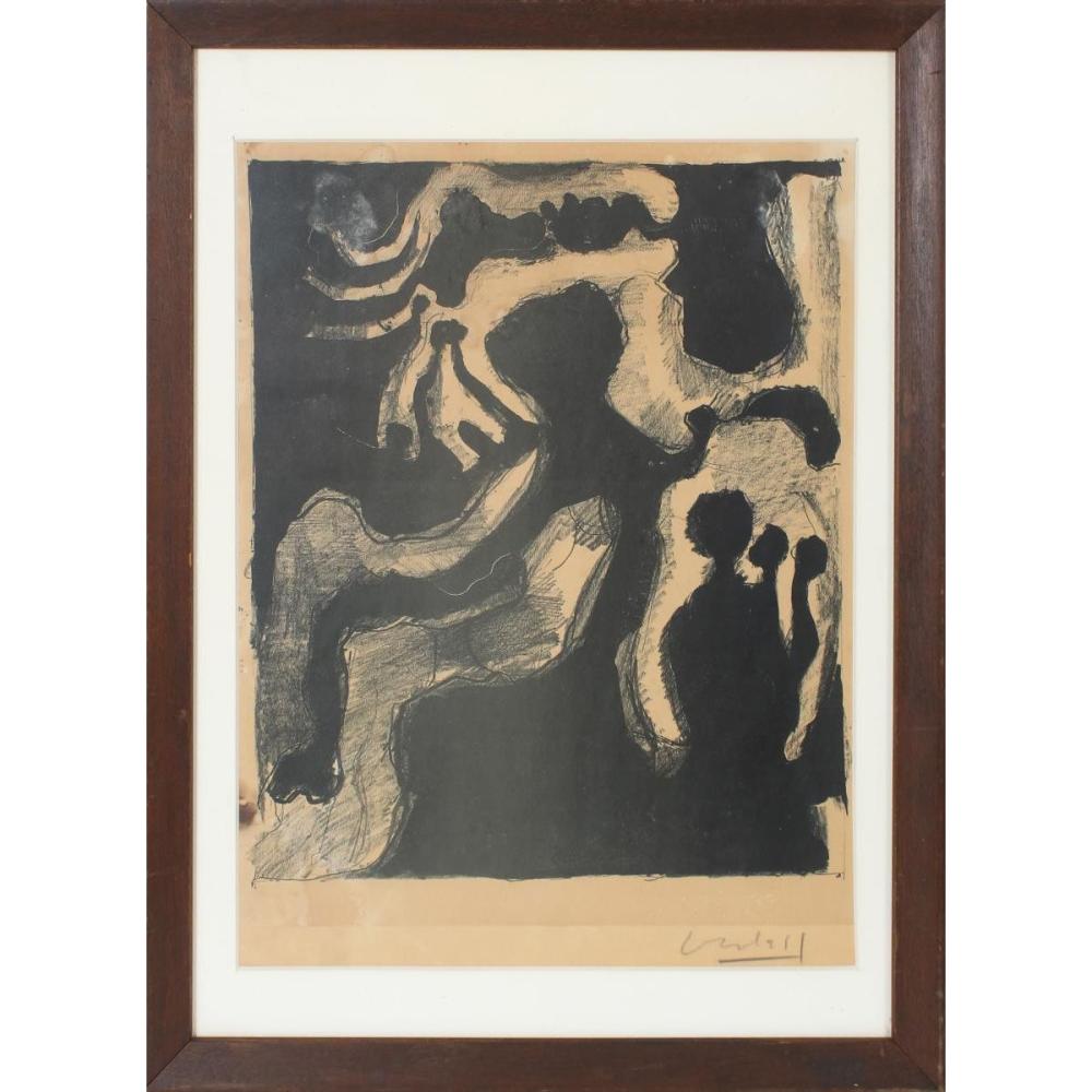 Frank Lobdell comparable auction result: frank lobdell american 1921 2013 lithograph