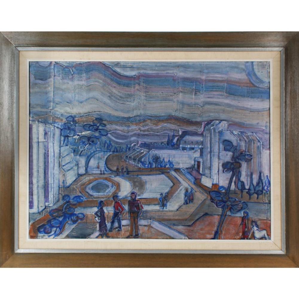 Yitzhak Greenfield comparable auction result: yitzhak greenfield b 1932 israel us abstract