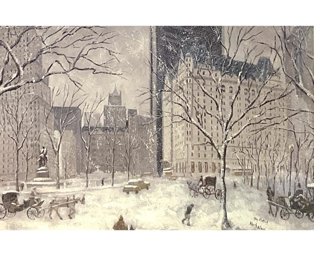 alex schloss signed limited edition the plaza lithograph · EJ'S Auction & Appraisal · 2022-07-09 Alex Schloss comparable auction result: alex schloss signed limited edition the plaza lithograph